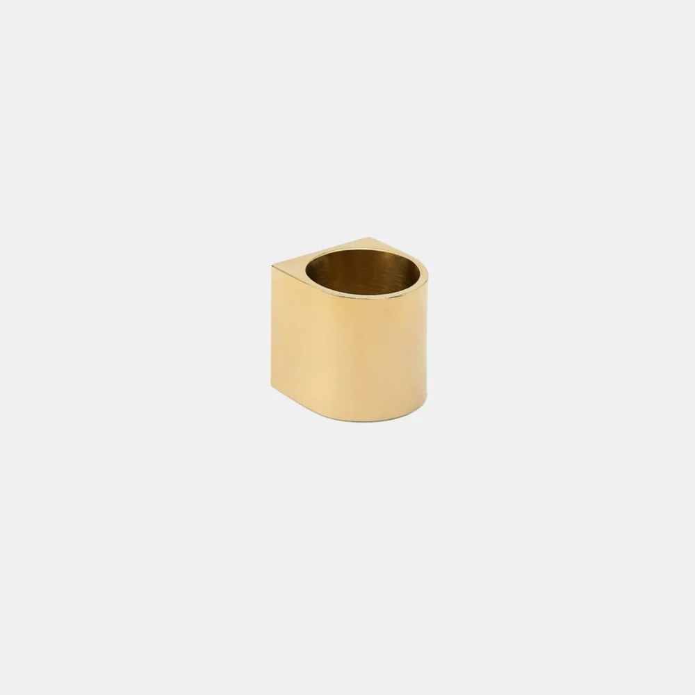 Zara Gold & Blue Square Ring - Size Medium- NWT